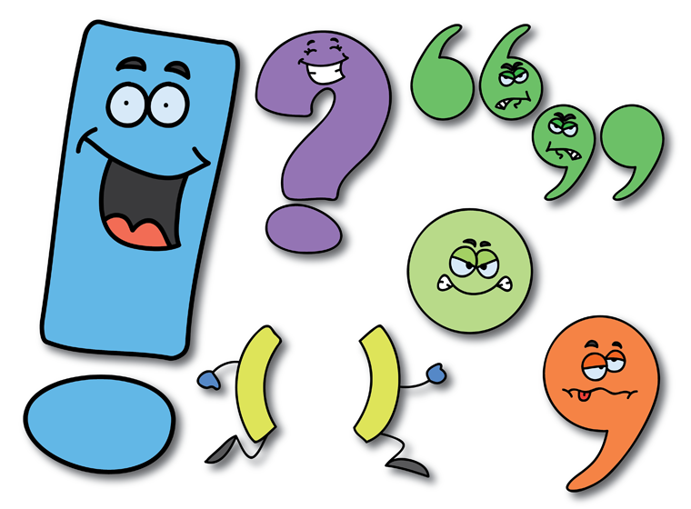 Punctuation Character Cut Outs